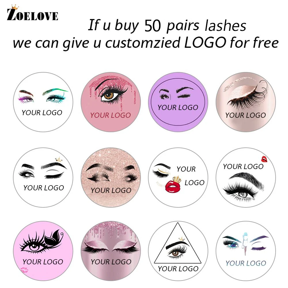 3D норковые ресницы Объемные упаковка Коробки 30 пар Длинные 5D с фокусным