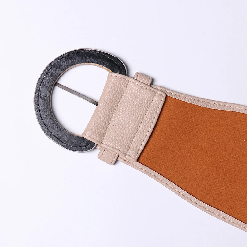 

TWOTWINSTYLE PU Leather Minimalist Belt For Women High Waist Solid Casual Sashes Female New Accessories 2021 Fashionable