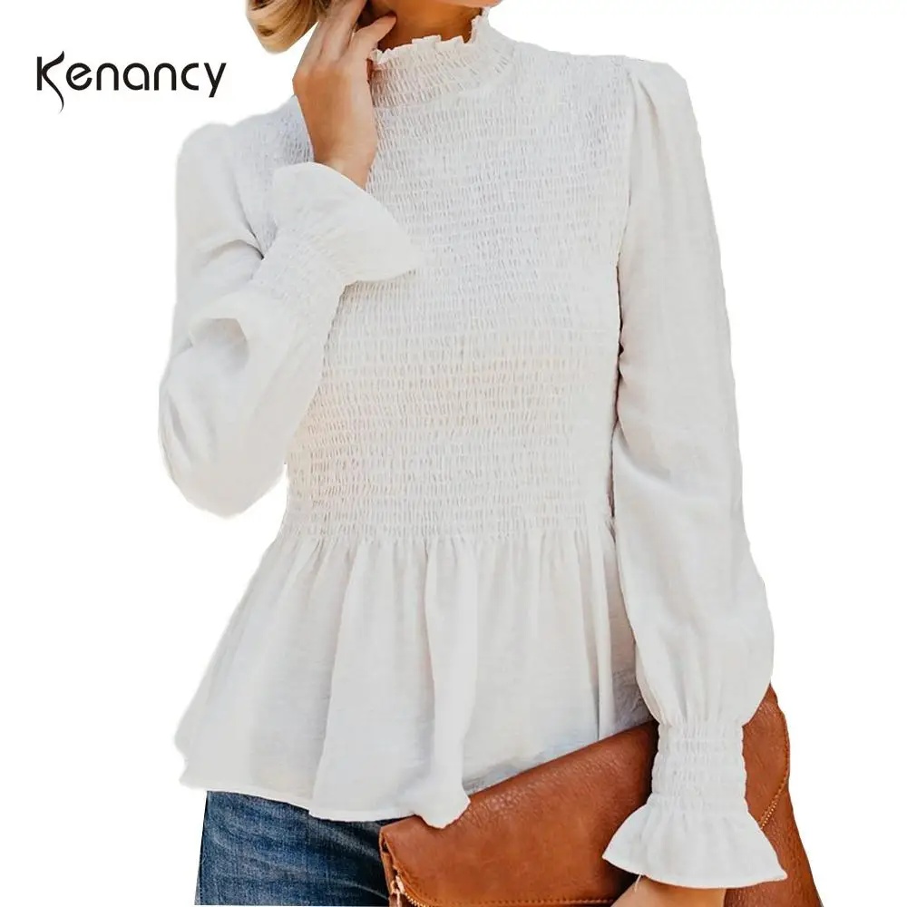 Блузка Kenancy Женская осенняя Повседневная|Блузки| |