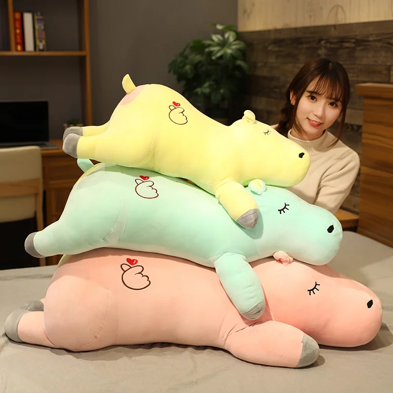 Новая плюшевая подушка Huggable Kawaii hippopotamus мягкая для сна диван домашний декор