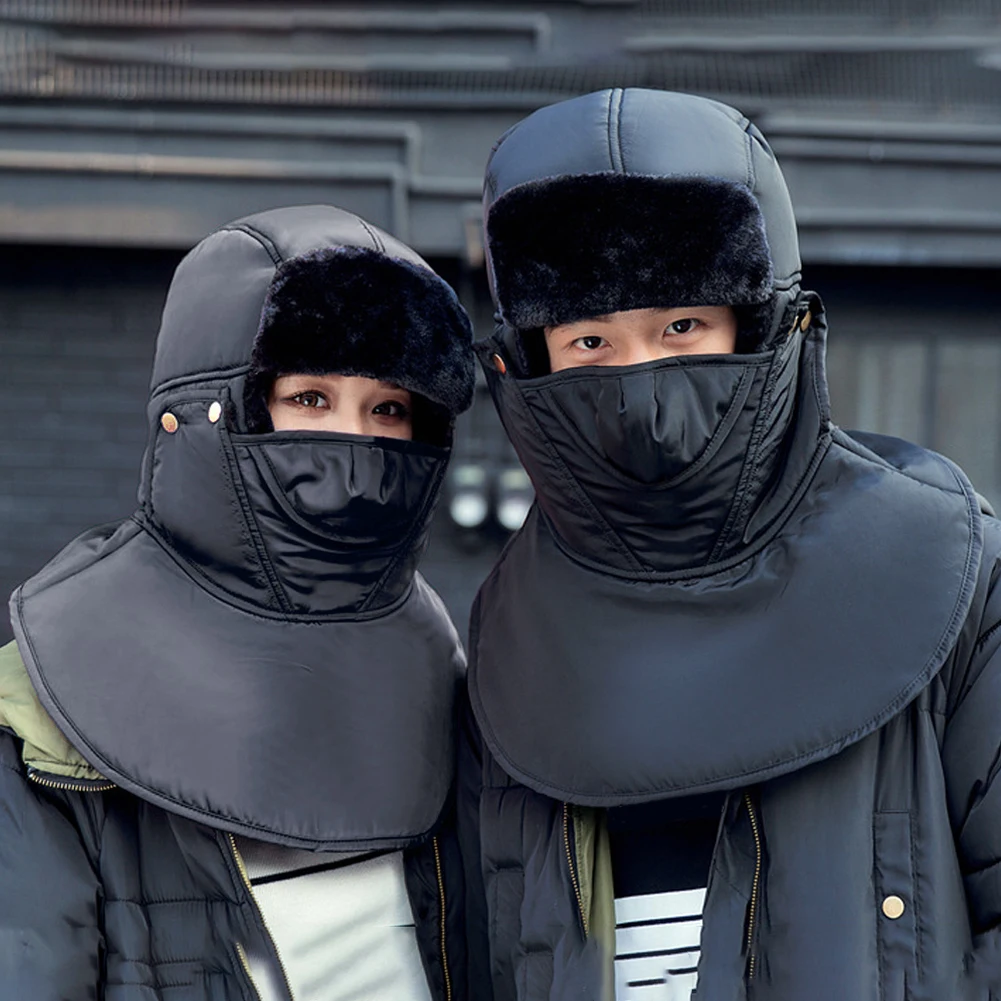 Зимние теплые флисовые шапки бини для мужчин бандана с черепом теплая Балаклава