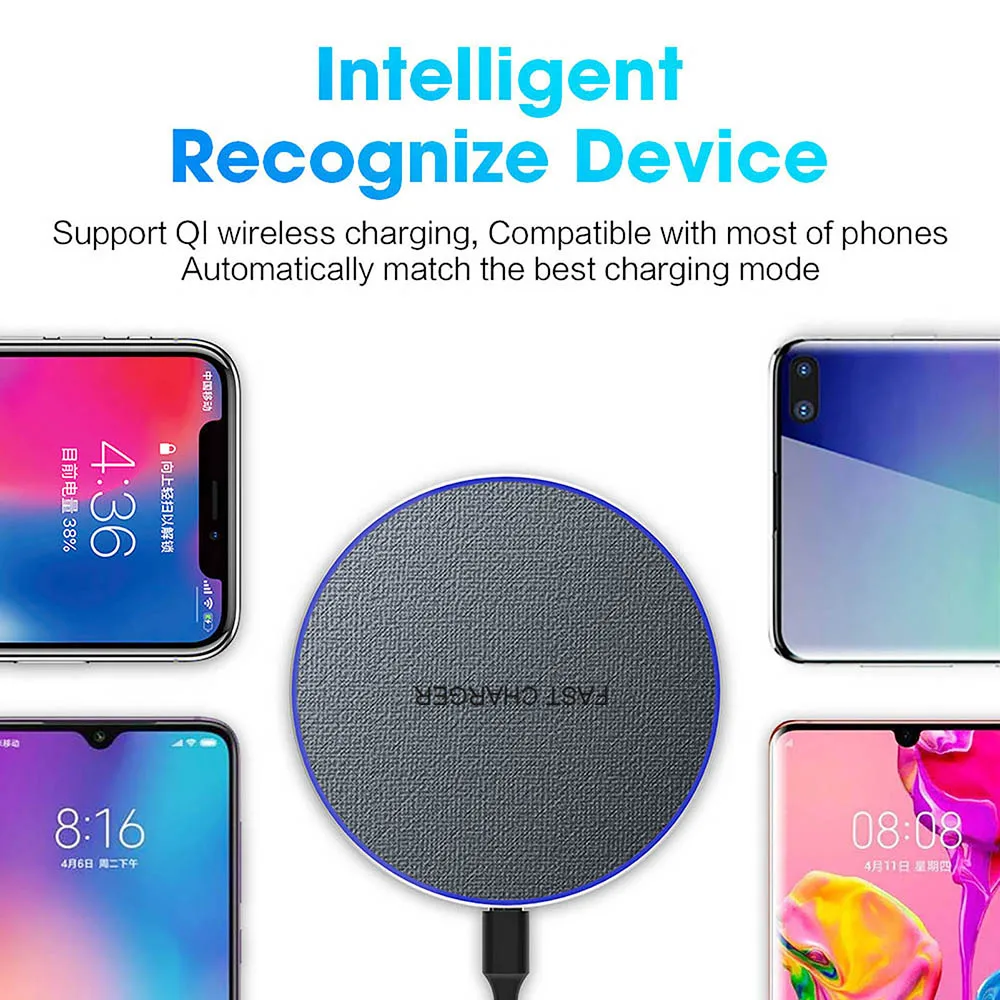 FDGAO 30W Fast Wireless Charger For Samsung Galaxy S21 S20 S10 Qi Induction Charging Pad for iPhone 13 12 11 Pro XS Max XR X 8 wireless chargers