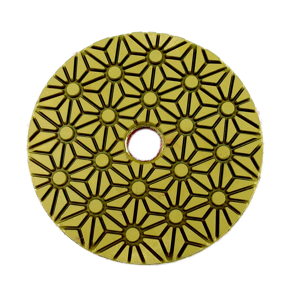 RIJILEI 5PCS 4 Inch Diamond Polishing Pads 100mm Flexible Wet concrete Floor Pad for Granite Marble Grinding Disc | Инструменты