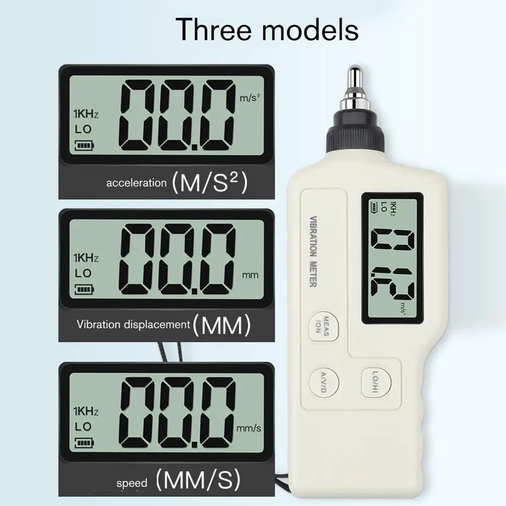 Портативный цифровой Виброметр анализатор VM 63A вибратор тестер