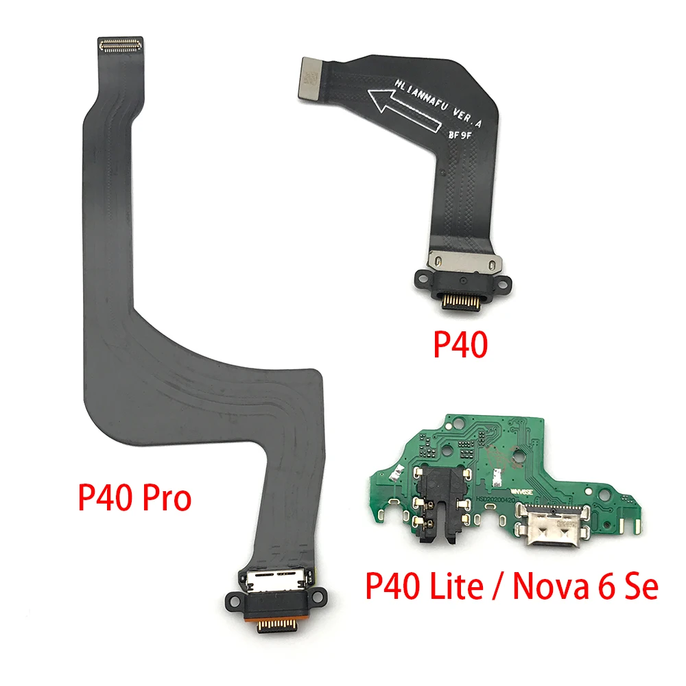 

10 шт./лот док-разъем Micro USB зарядное устройство Порт гибкий кабель микрофонная плата для Huawei P40 / P40 Pro Plus / P40 Lite