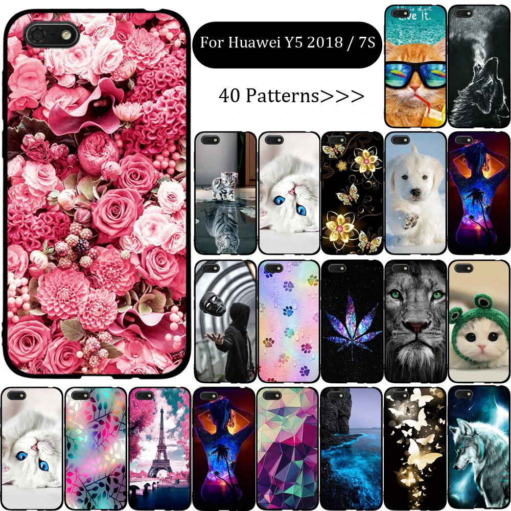 Чехол для huawei Y5 2018 чехол силиконовый honor 7s Funda Play 7 Prime телефона | Мобильные телефоны