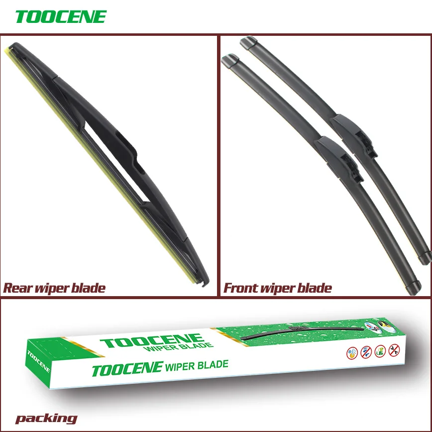 

Front And Rear Wiper Blades For Citroen C2 2006-2016 car Windscreen Windshield Wipers Auto Accessories 24+18+14