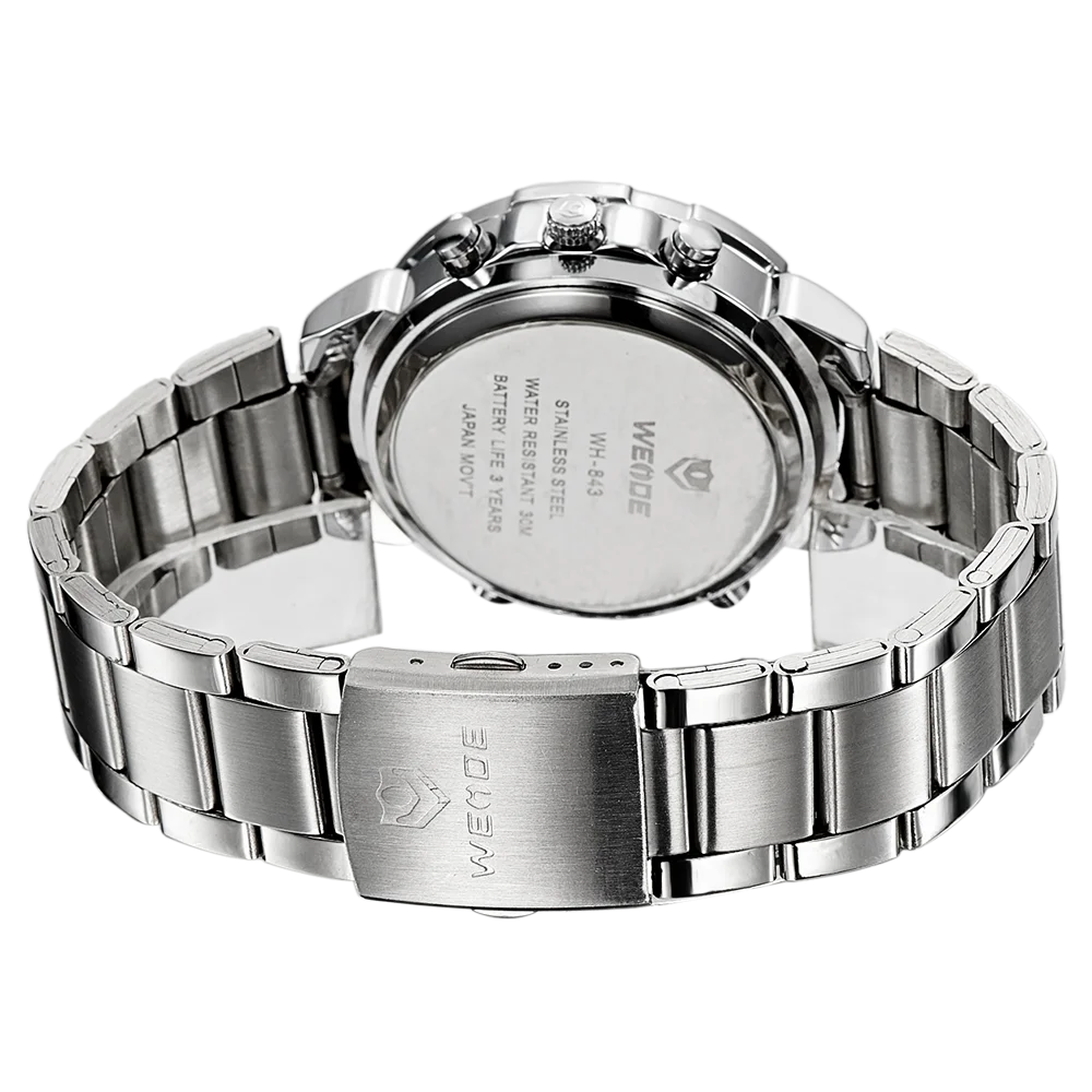 

WEIDE Watch Men Top Luxury Brand Men Business Watch Military Relogio Waterproof Analog Digita WH843 Model Number