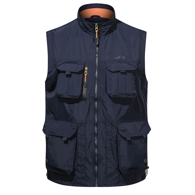 Aliexpress - MAIDANGDI Men’s Vest Coat Photographer Waistcoat Tool Many Pocket Mesh Work Sleeveless Fleece Warm Jacket Male Brand Quality 6XL