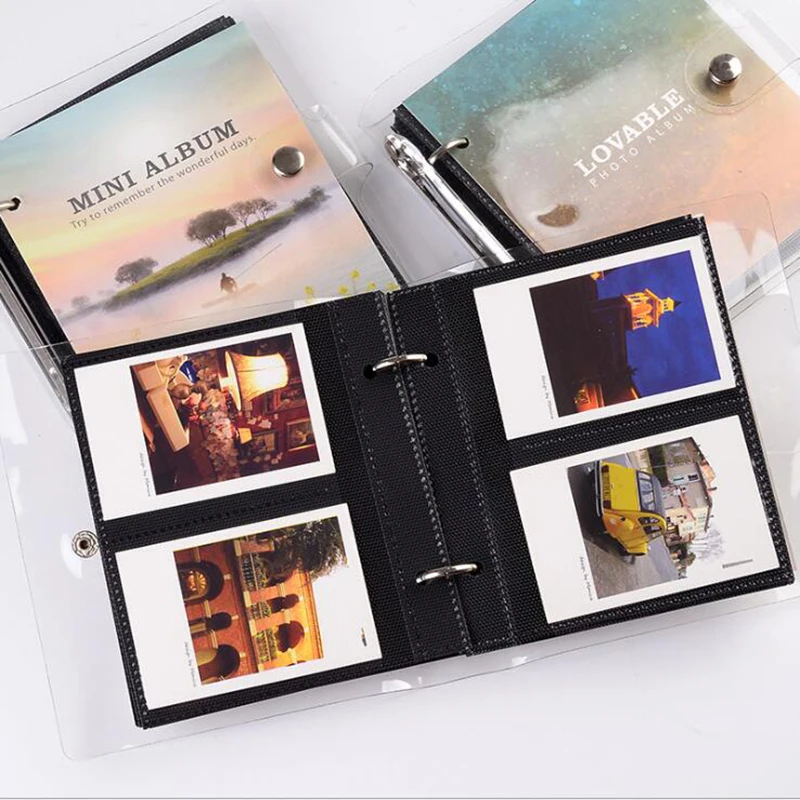 100 карманы 3 дюймов Мини пленка Фотобумага альбом Памятная книжка для ЖК дисплея с