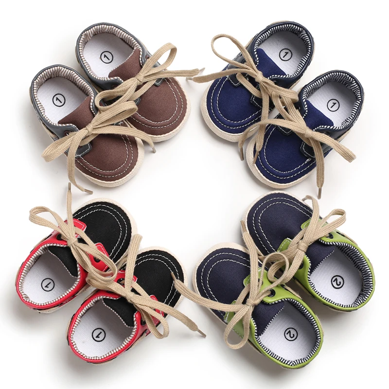 

New 0-18M Baby Soft Lovely Comfortable Sole Cotton Crib Shoes Boy Casual Sneaker Sport Shoes Toddler Patchwork Shoes Newborn