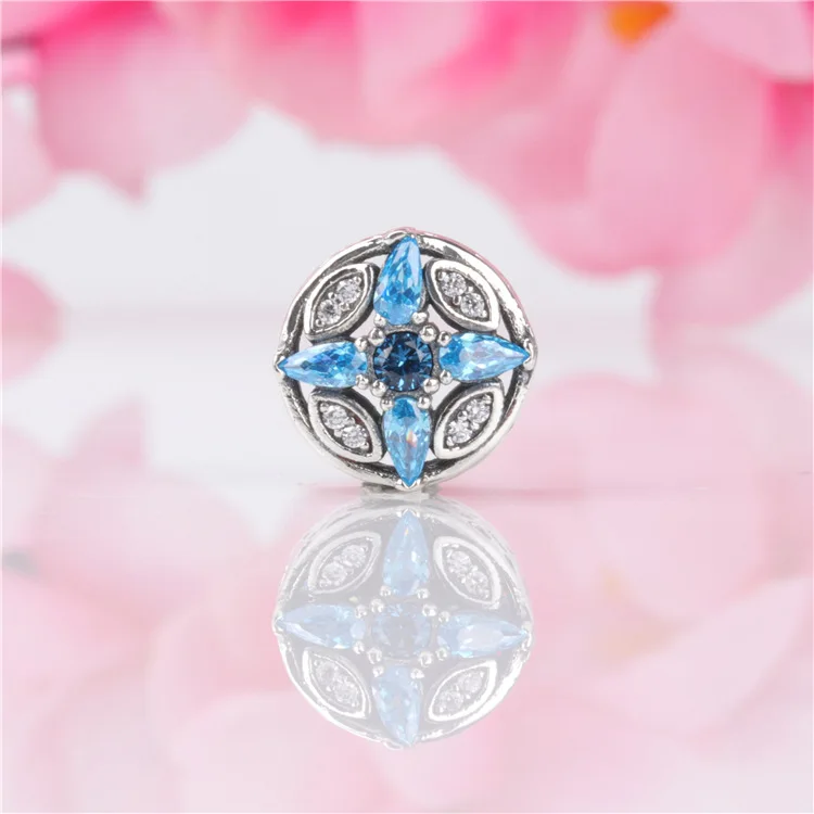 

DoDoFly Authentic 925 Silver Frost Glimpse Inlaid with Zircon Snow Beads Fit Original charms Bracelet Pendant DIY Jewelry