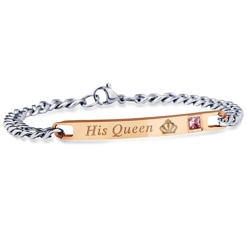 Браслет цепочка с кристаллами для мужчин и женщин ювелирное украшение рук его