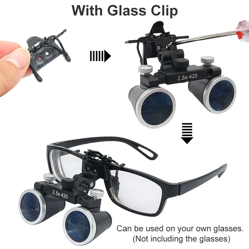 Стоматологические очки 2 5x увеличительные светодиодный Ной подсветкой