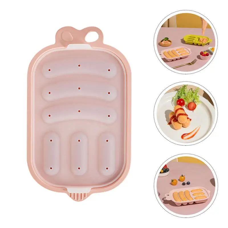 

1 Set Silicone Sausage Molds DIY Hot Dog Ham Molds Children's Food Baking Tools