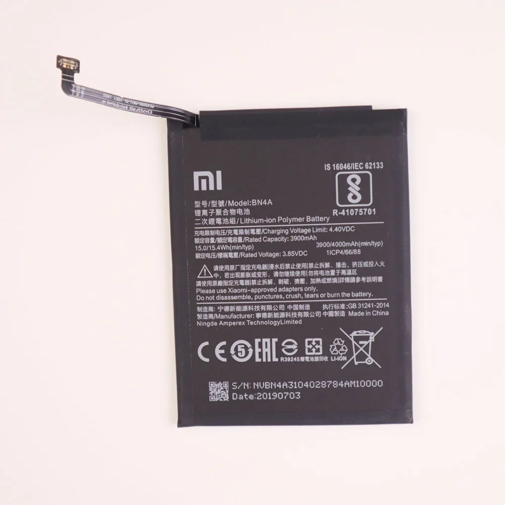 Аккумулятор 4000mAh BN4A телефон батареи для Xiaomi Redmi Note7 Note 7 Pro M1901F7C настоящий телефон батарея+ Бесплатные инструменты