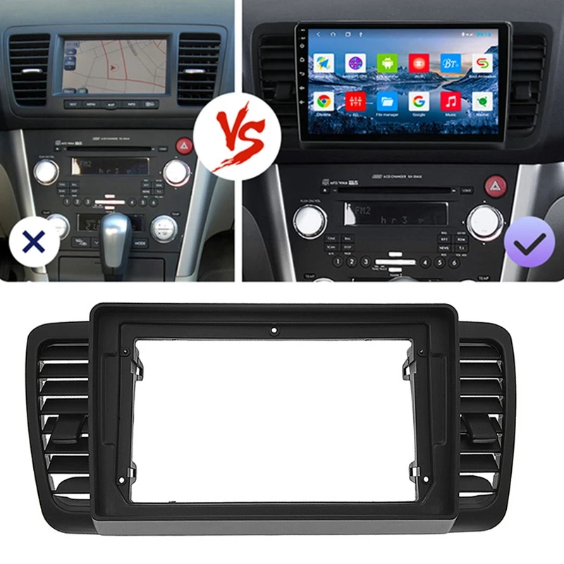 ABS Plastic Trim Fascia Frame For Subaru Legacy Outback 2004-2006 Refit Car Android Radio Navigation DVD Mounting Dashboard