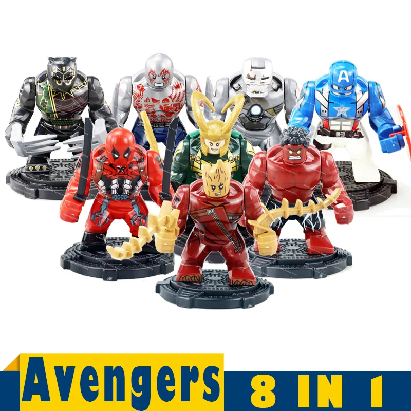 Большой размер Марвел Халк Мстители Endgame халкбастер Железный человек t'chala