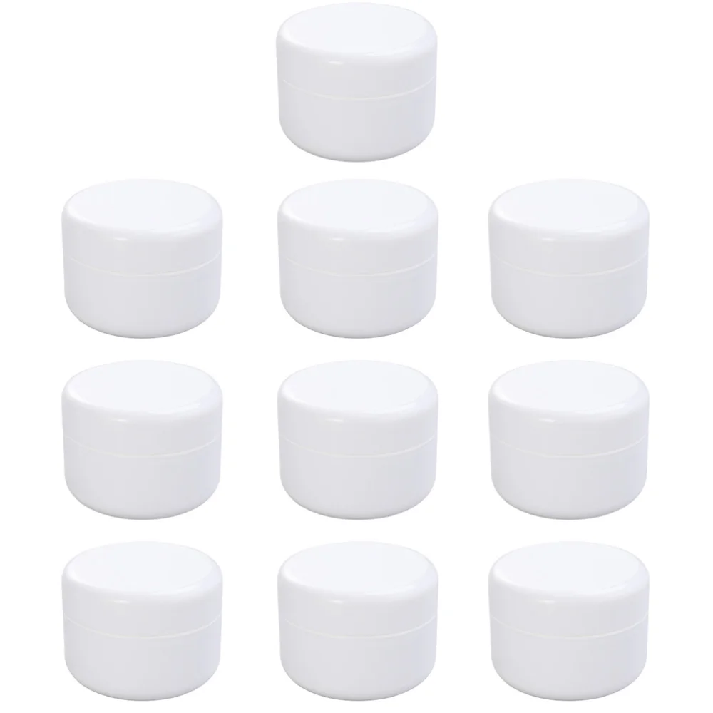 

10pcs Practical Empty Containers Refillable Round Storage Containers