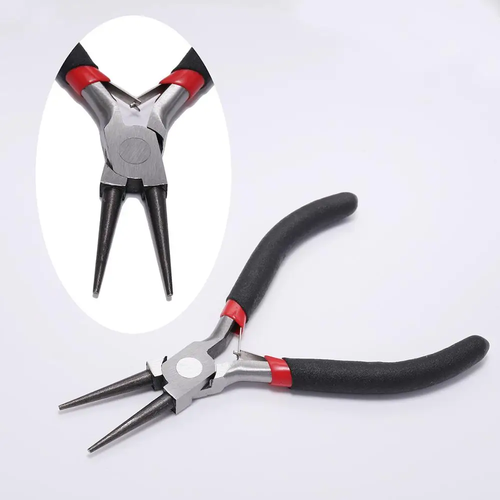 

Round Nose End Cutting Jewelry Pliers Tools DIY Equipment Pliers Fit Handcraft Beadwork Repair Ferronickel Carbon-Hardened Steel