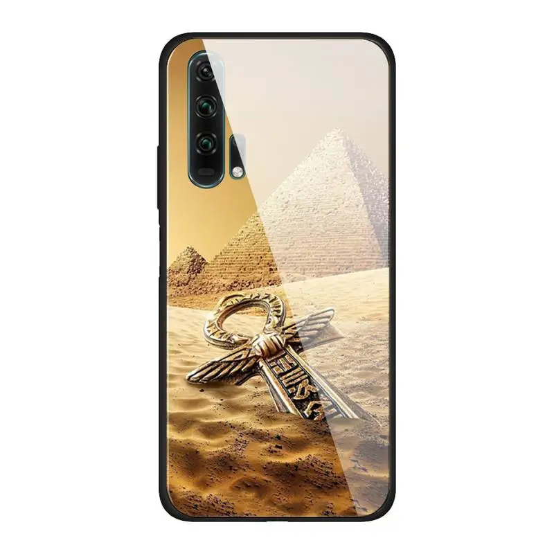 

Ancient Egyptian culture Phone Case For Huawei Mate 9 10 lite 20Pro&Tempered Glass Back Cover For Honor 7A 8X 9 10 V10