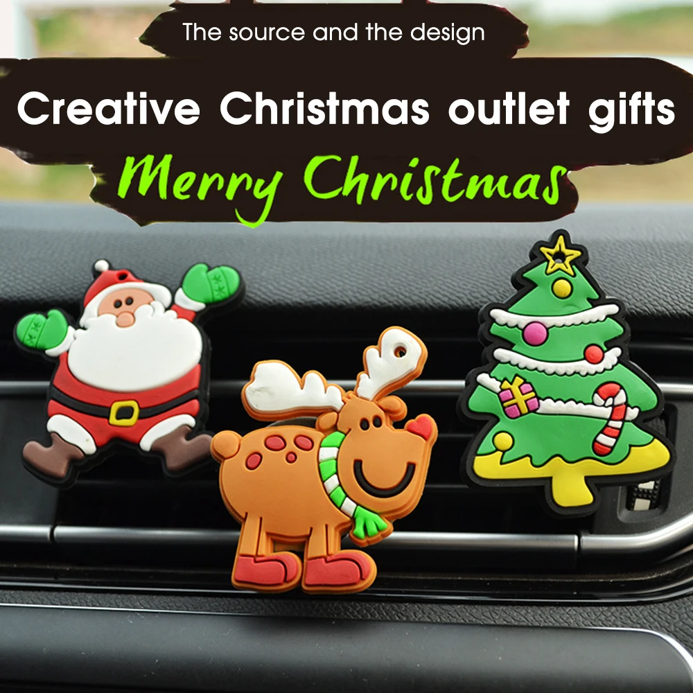 

Рождественский подарок, автомобильный Кондиционер, экспортный зажим, украшение в форме автомобиля, атмосферное украшение, подвеска на рожд...