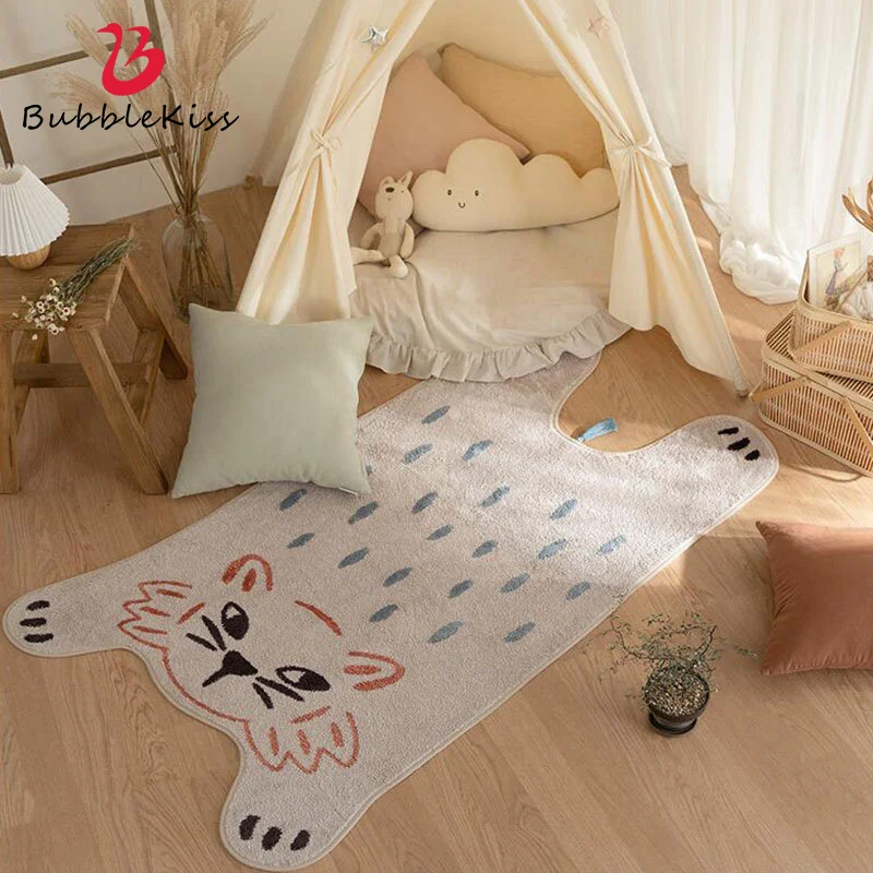 

Bubble Kiss Cute Cartoon Carpet For Bedroom Thickening Absorbent Soft Comfort Plush Floor Mat Children's Room Home Decor Rugs