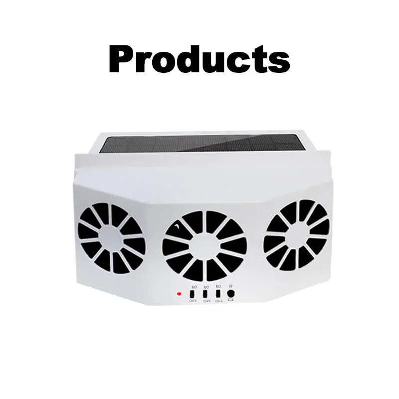 

Solar Vehicle Ventilation Fan Car Gills Cooler Automatic Rechargeable Air Vent Foldable Storage Air Purifier System