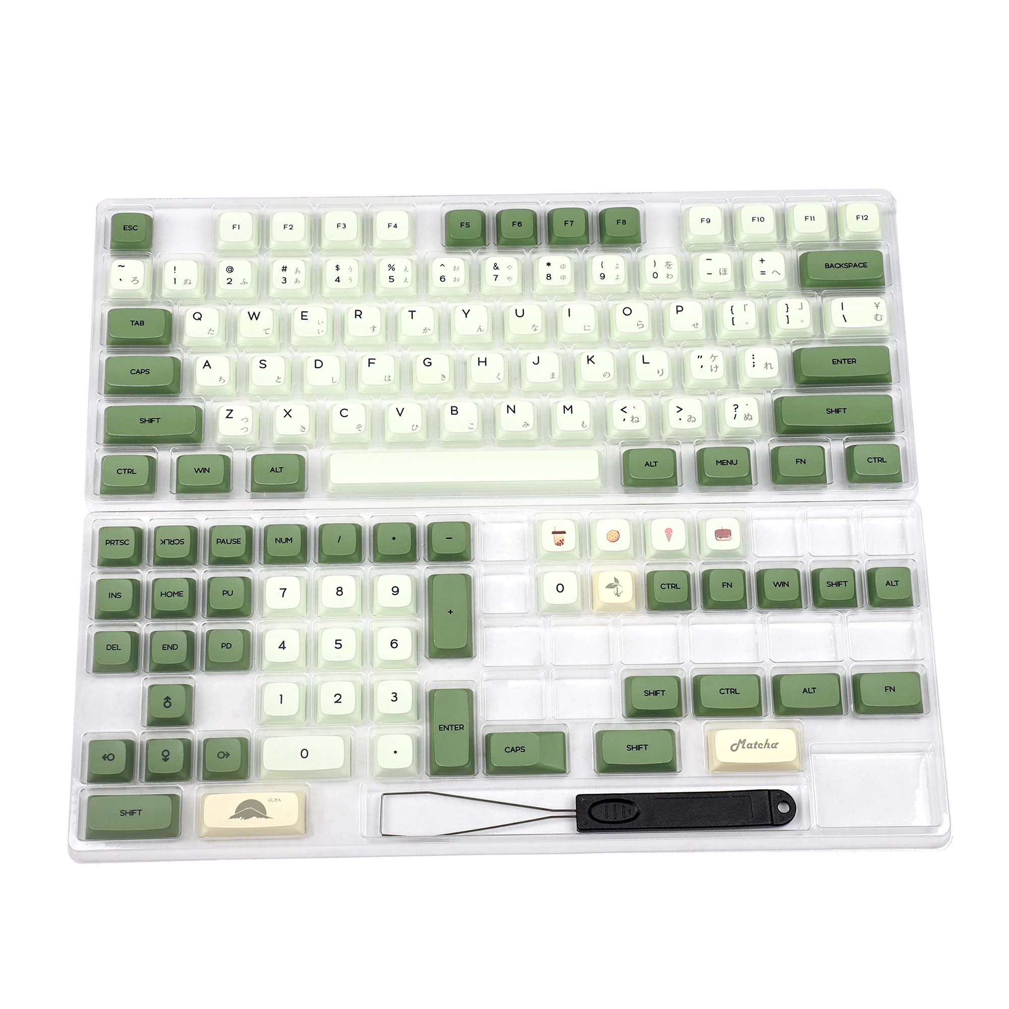 

Matcha Dye Sub ZDA PBT Keycap Similar to XDA Japanese Korean Russian For MX Keyboard 104 87 61 Melody 96 KBD75 ID80 GK64 68 SP84