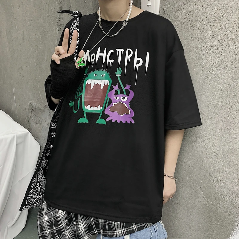 Футболка мужская с О образным вырезом хлопок Повседневная летняя тенниска