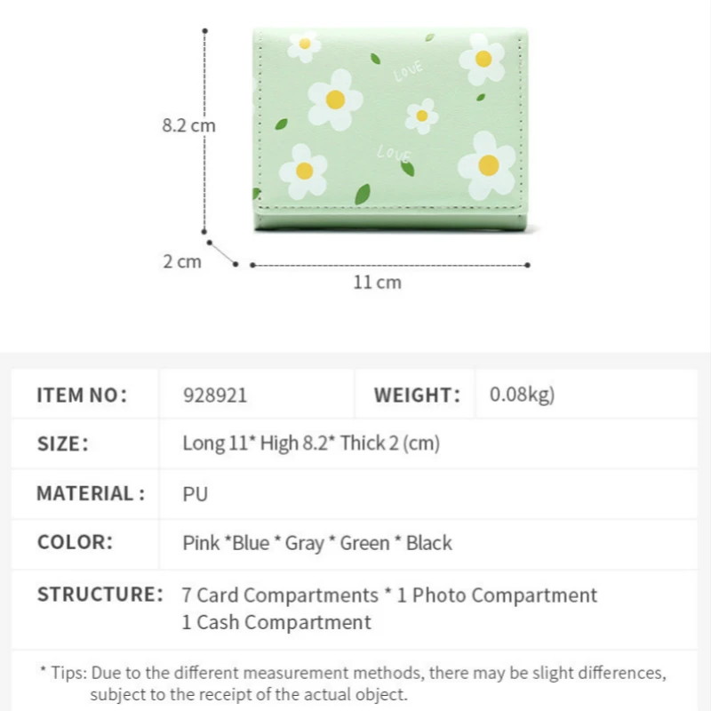 

New 2020 Summer Girl Flower Women Wallets Purses For Ladies Girl Money Pocket Card Holder Female Clutch Bag
