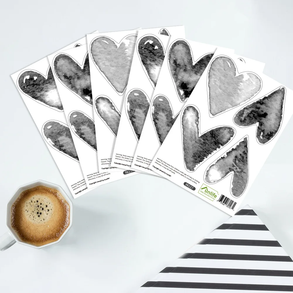 Стикер на стену в форме сердца для маленькой девочки Наклейки декора комнаты