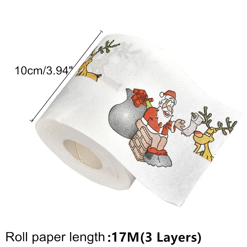 

10pcs Santa Claus Reindeer Christmas kitchen Toilet Paper New Year Gifts Christmas Decorations for Home Natale Noel Navidad 2019