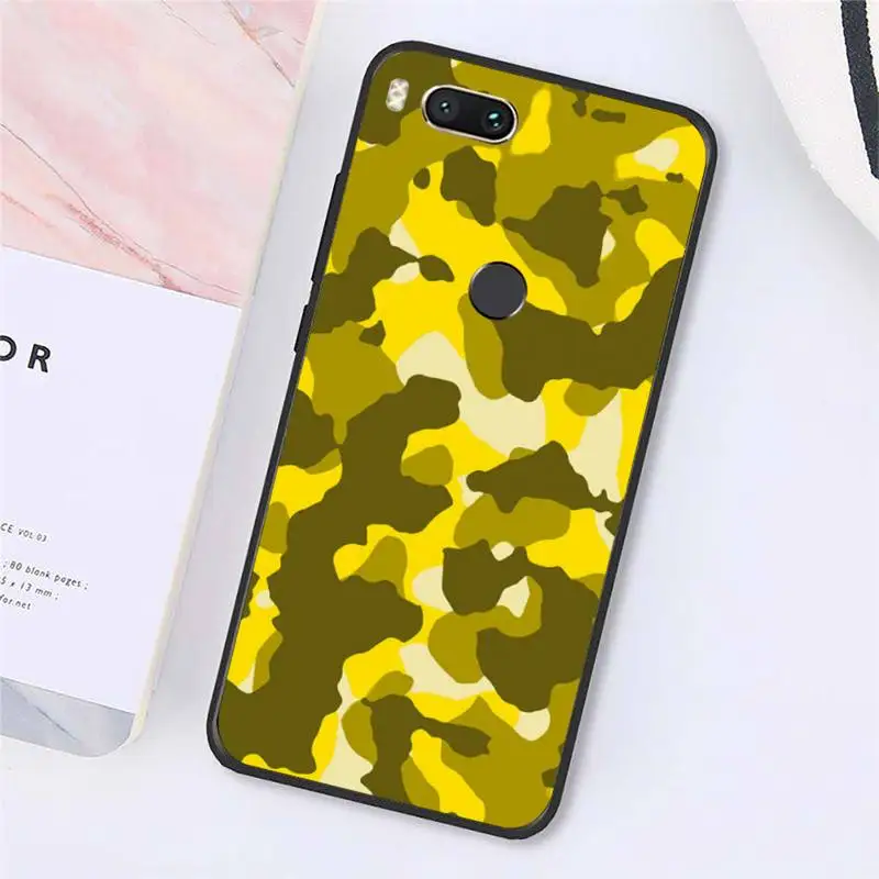 

Military camouflage ArmyGreen Phone Cases For Xiaomi Redmi note 7 8 9 t k30 max3 9 s 10 pro lite Luxury brand shell funda coque