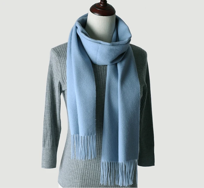 6 Naizaiga кашемир шаль unsex 120 г сплошной цвет Топ qunlity зимняя теплая Пашмина 9 цветов, QYR34 - Цвет: 6