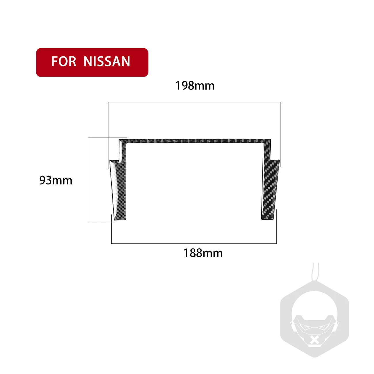 

Carbon Fiber Sticker Car Navigation Display Panel Frame Cover Trim Strip For Nissan 350Z Car Modified Styling Accessories