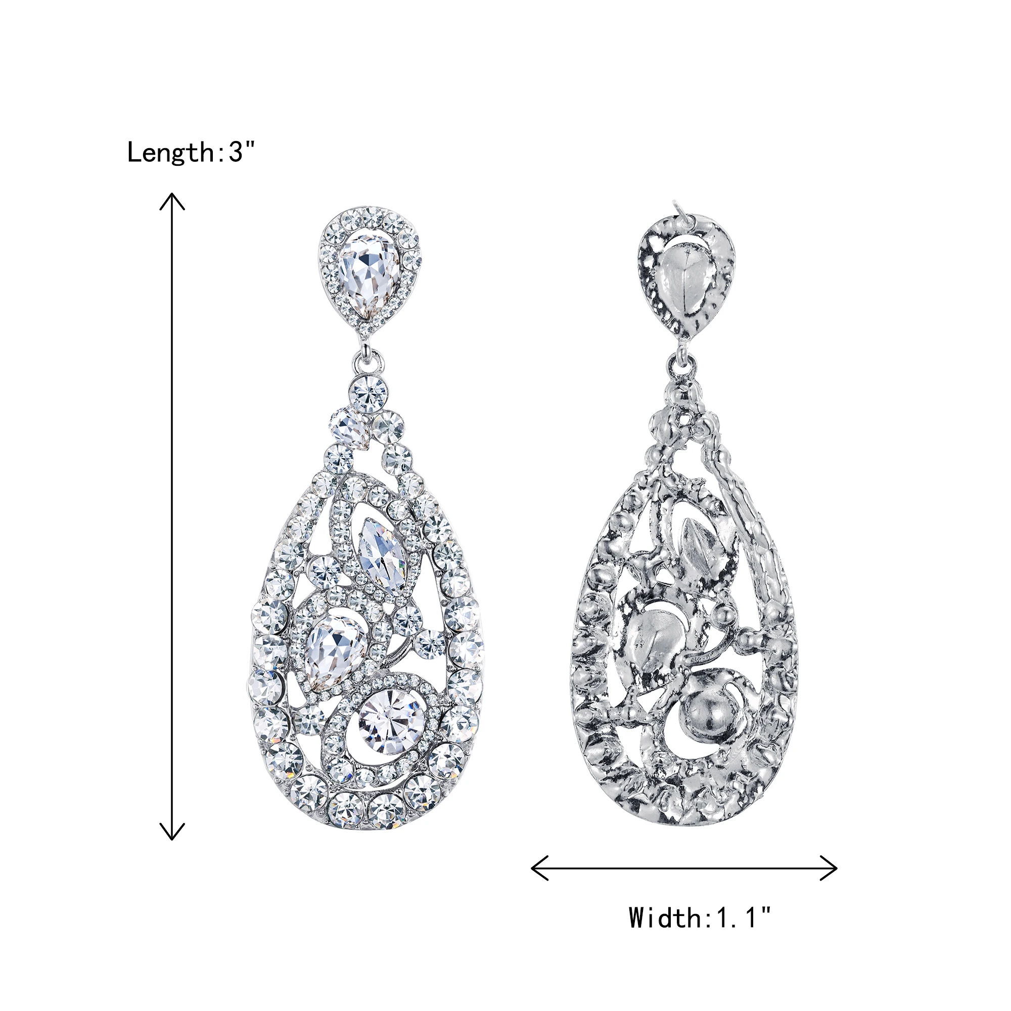 

Earrings Women Teardrop Dangle Tassel Pendientes Mujer Party Jewelry Gift Bridal Wedding Accessories Fashion Bridesmaid