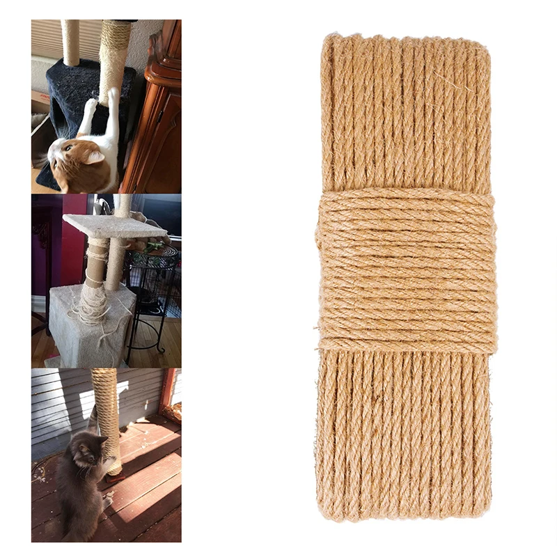 

Cat Tree DIY Sisal Rope Cat Scratching Post Toy Cat Climbing Tree Replacement Rope Desk Legs Binding Rope for Cat Sharpen Claw