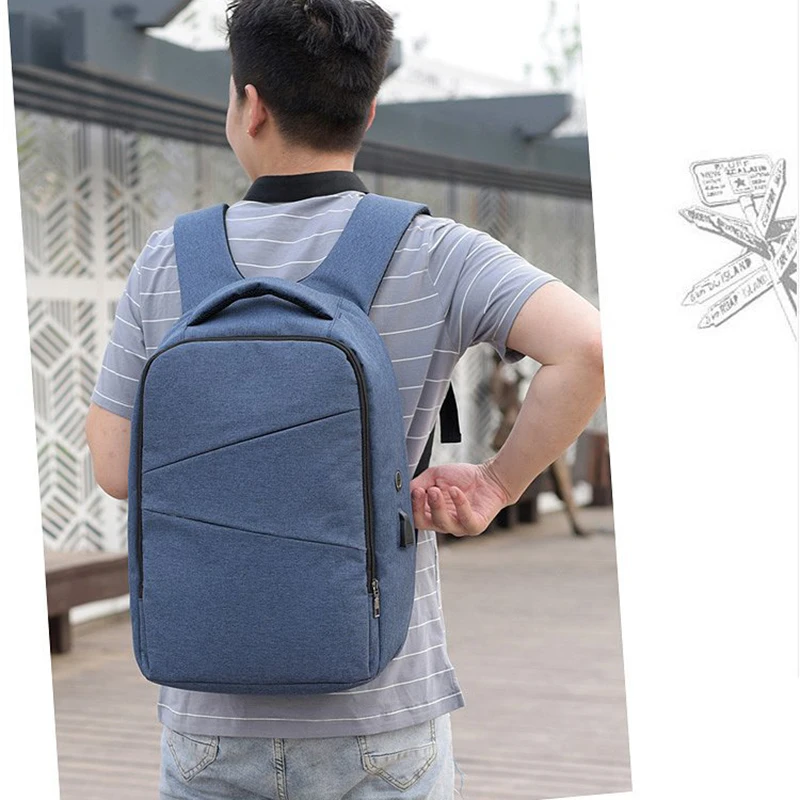 

WILIAMGANU Canvas Men Backpack Travel USB Charging Casual Schoolbag 2020 Computer Laptop Backpack Male School Bags For Teenagers