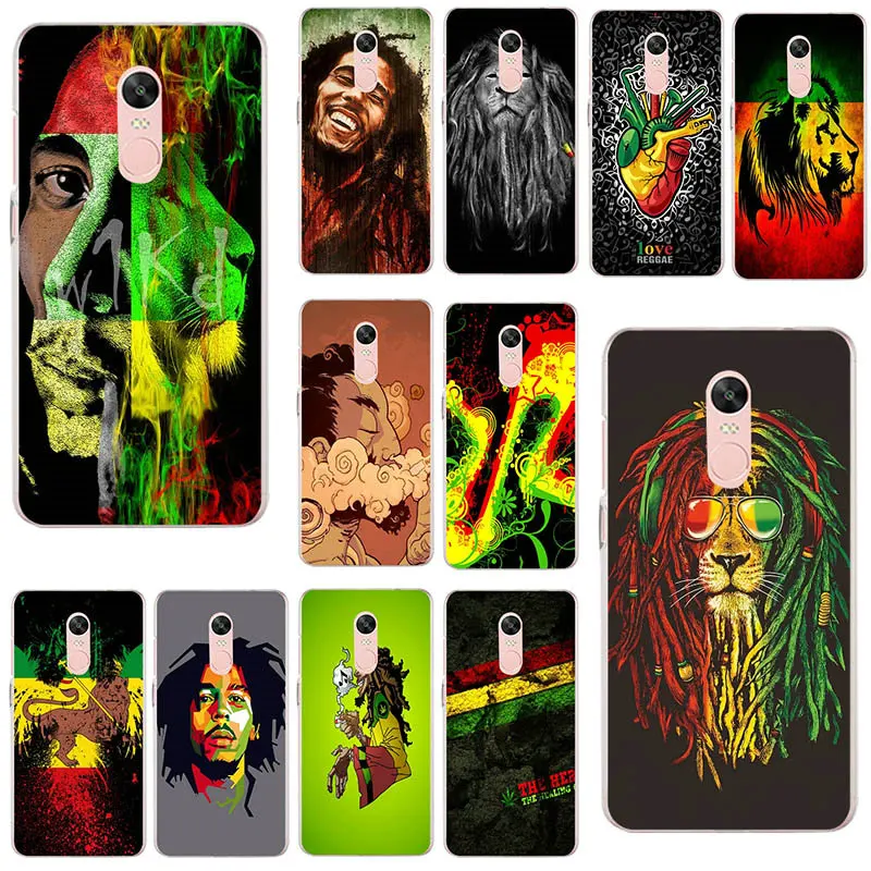 Bob Marleys Лев раста регги мягкие ТПУ милые Чехлы для телефона Xiaomi mi красный x Note Y3 2 3 4X5