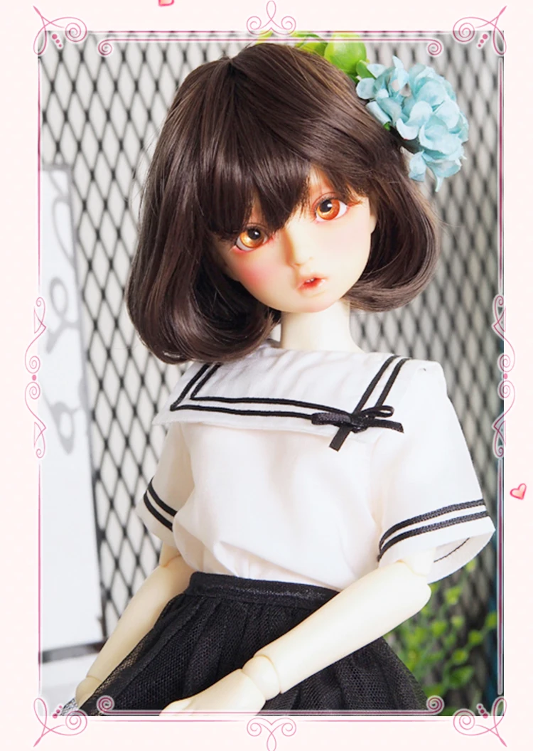 Полный комплект наивысшего качества 1/4 bjd кукла для девочек Mako модные короткие волосы SDM тело шарнир Манекен Модель Детская игрушка Лучшие подарки Смола