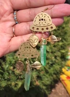 ufo earrings hypollergenic wanderlust jewelry