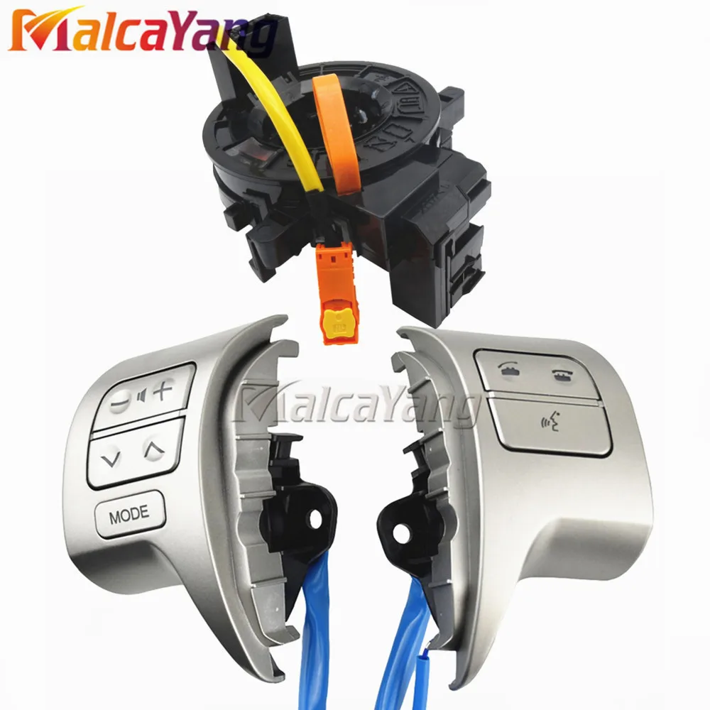 Синий Переключатель рулевого колеса для Toyota corolla 2007- OEM 84250-02200/12020 с кабелем - Цвет: Синий