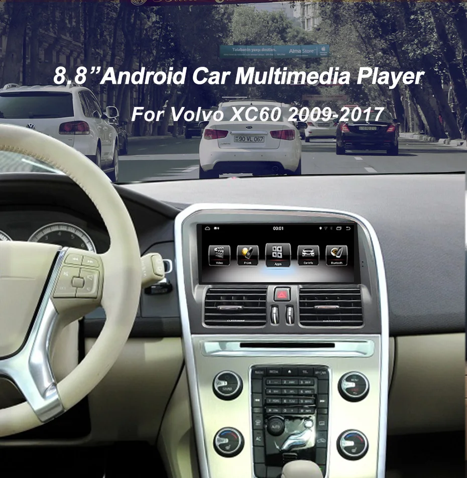 Автомагнитола PX6 на Android 10 0 для volvo XC60 2009 2010 2011-2015 2017GPS Navi apple carplay мультимедиа |