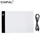 Цифровой планшет для рисования CHIPAL A4 со светодиодной подсветкой, графический планшет, электронный блок, USB, художественная графика, алмазная живопись, копировальная доска