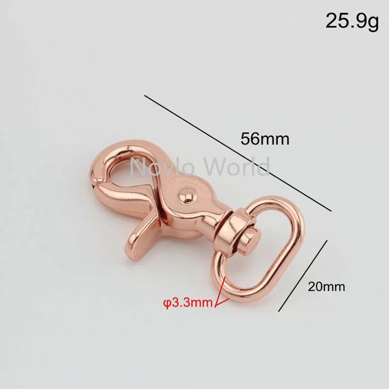 Мир Nolvo 5 20 100 шт 56*20 мм 3/4 &quotметаллические сумки ремешок толстый Карабин Застежка