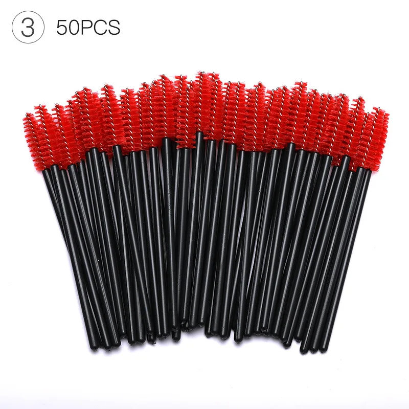 50 шт./пакет макияжа щеточка для Ресниц Микро щетки щеточный мини Расширенный