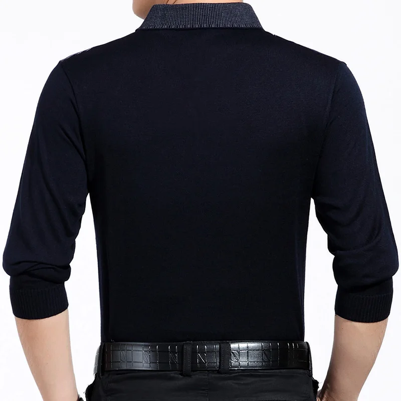 Рубашка-поло мужская повседневная для фитнеса брендовая футболка с длинным