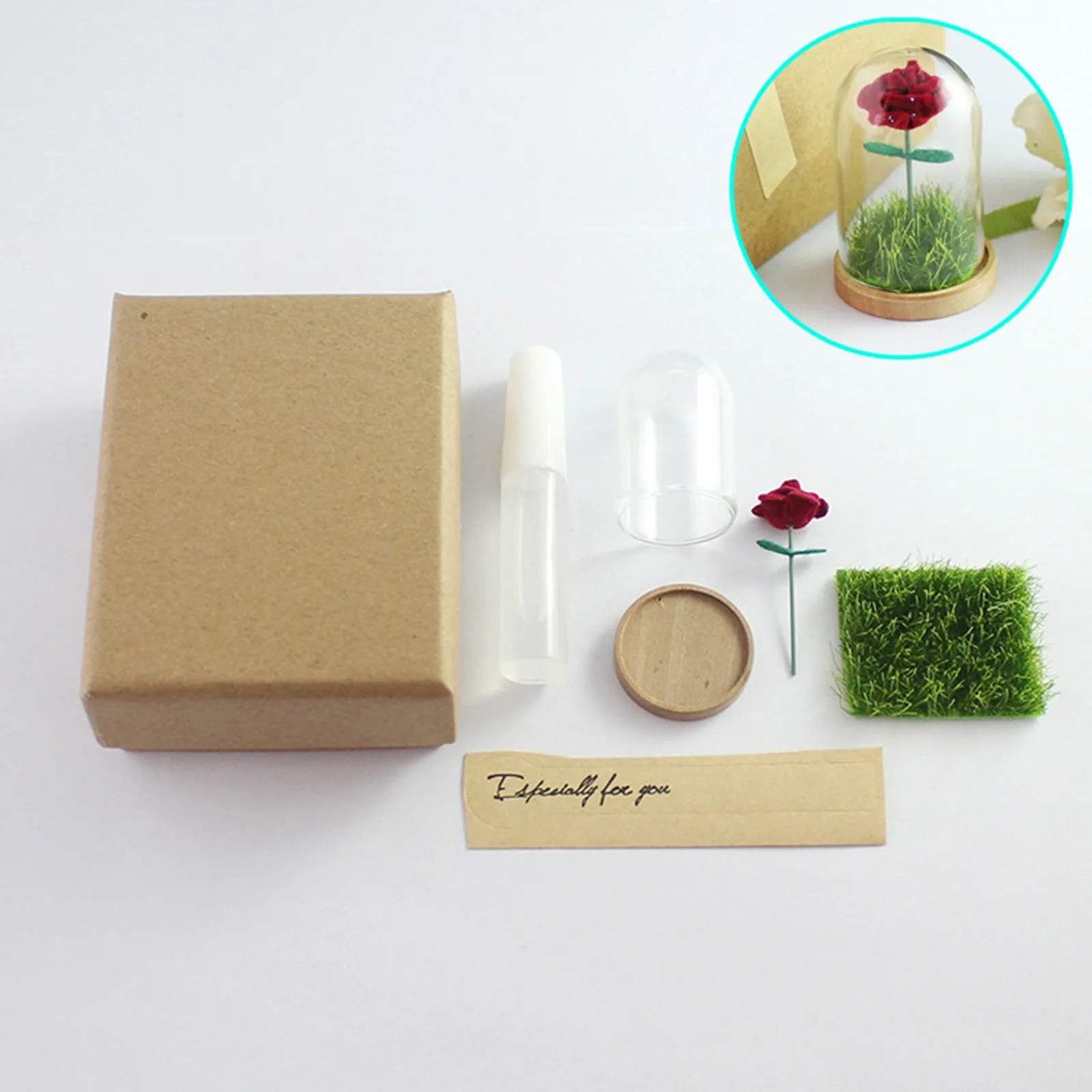 Бутылка для желаний 1 шт. миниатюрный стеклянный флакон с шариками разноцветный