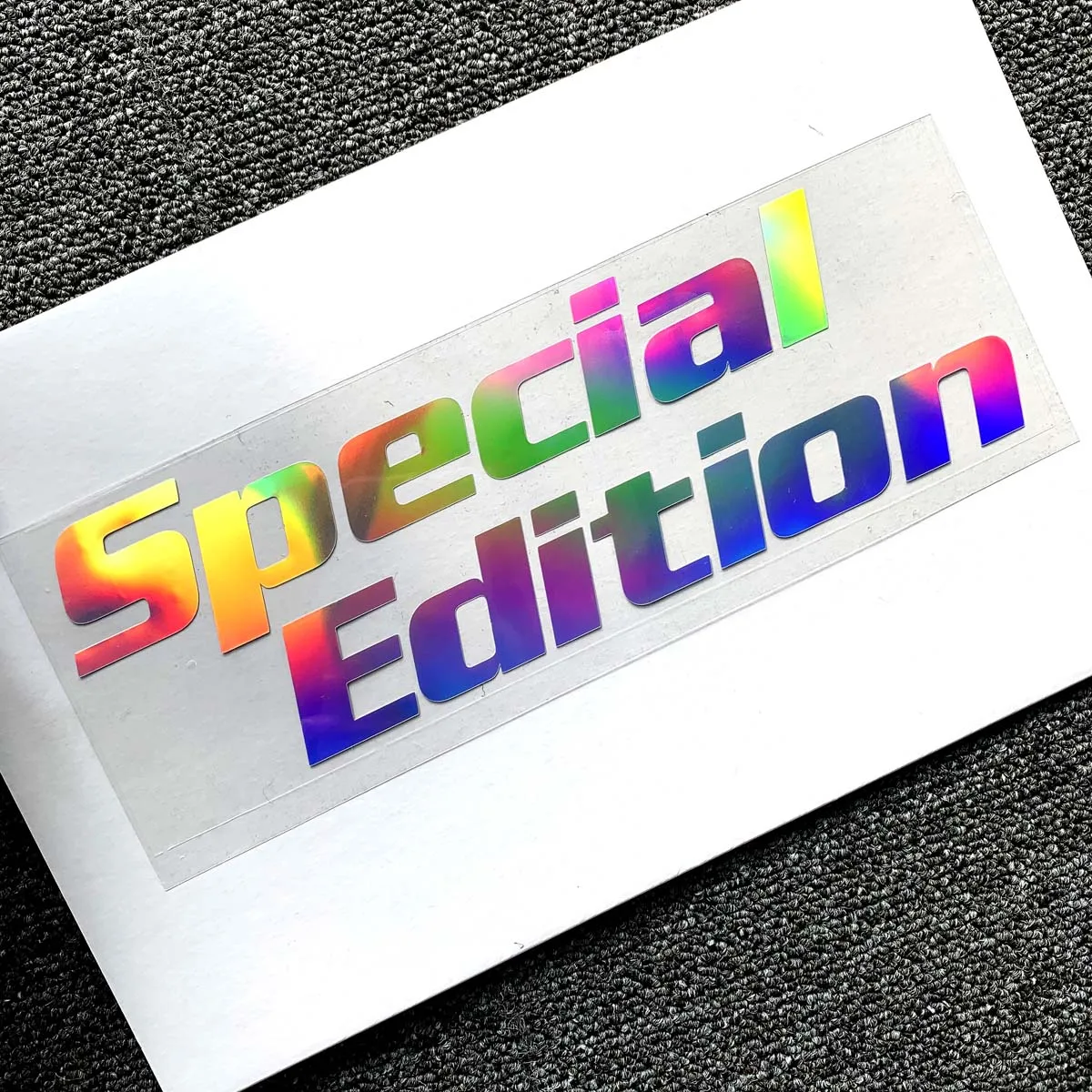 

SPECIAL EDITION Sticker Reflective Laser Letter Decal Car Window Vinyl Sticker Motorcycle Accessories